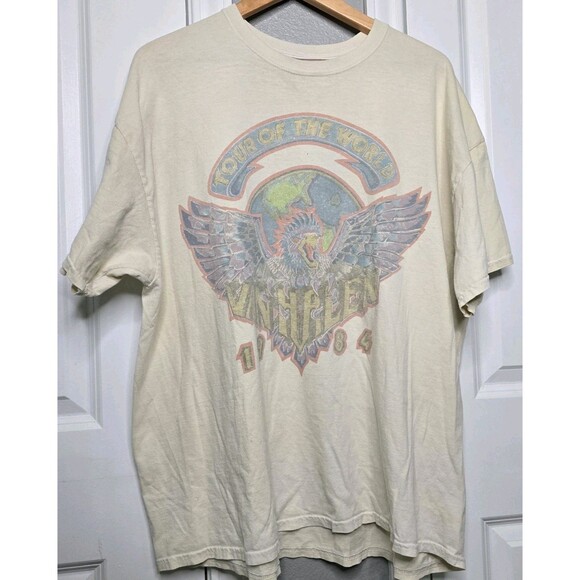 Van Halen Other - Van Halen 1984 Tour Of The World  T-Shirt Men's S/M Oversized Retro Rock